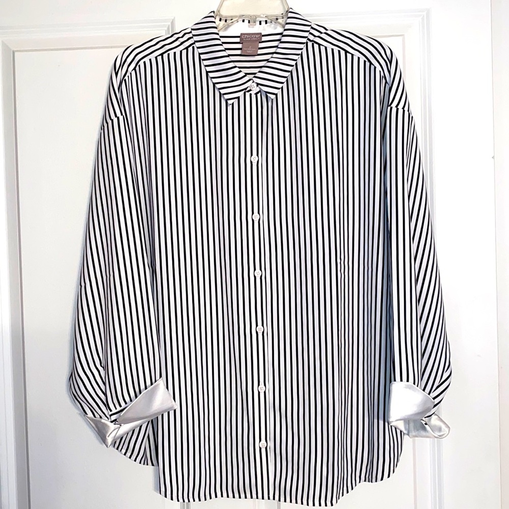 Chico’s Black Label Blouse - 12/14
